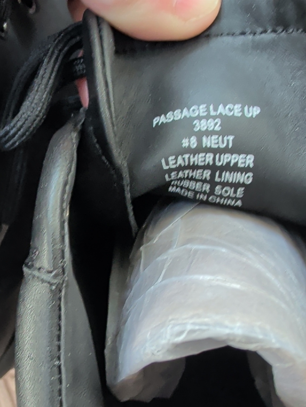Abeo Passage Black Lace-Up Ankle Boots NIB - Picture 9 of 9